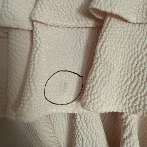 Jonathan Simkhai wool seersucker bustier dress in blush size 4 - Picture 7 of 16